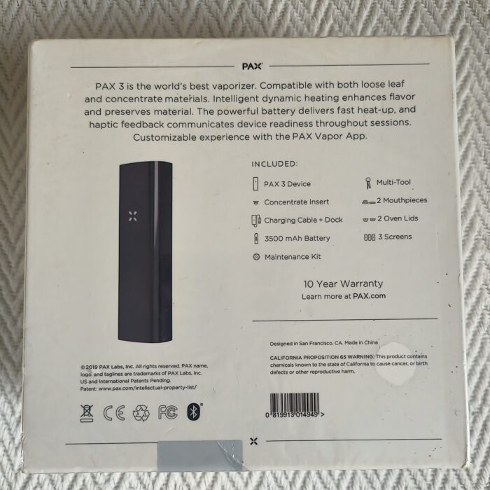PAX 3 Premium Vaporiser - brand new in box sealed - BLACK - Image 2