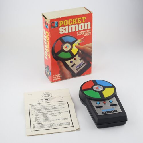 Pocket Simon Vintage 1980 MB Electronics with box and instructions